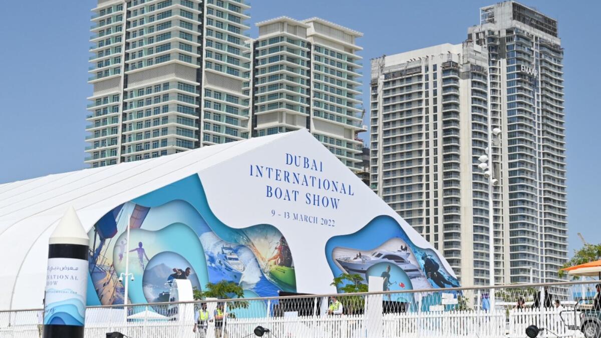 Dubai International Boat Show 2023 in Dubai City, United Arab Emirates